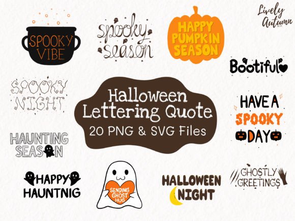 Halloween Lettering Quote SVG & PNG Graphics for Crafts
