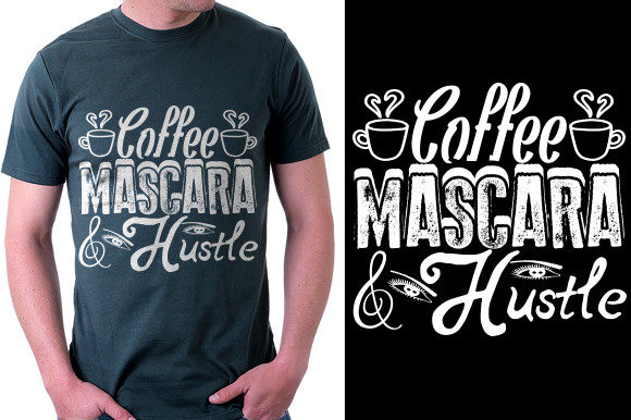 Makeup Quote Design: Coffee Mascara H Graphics