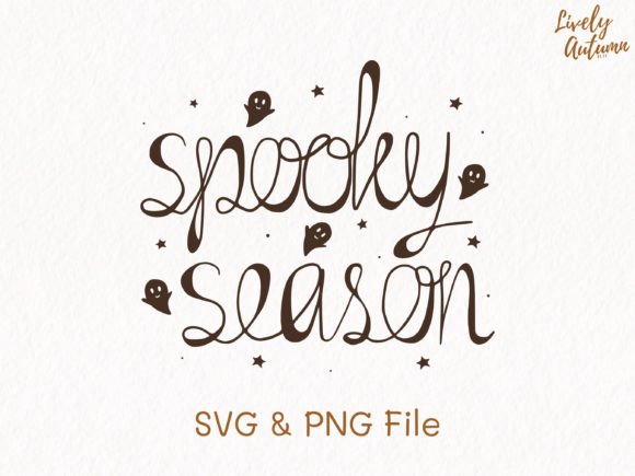 Spooky Season Lettering Quote SVG, PNG for Crafts & Graphics