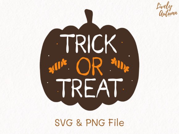 Trick or Treat Lettering SVG & PNG Graphics for Crafts