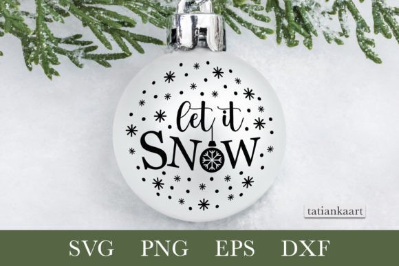 Winter Quote SVG Let It Snow SVG Design: Graphics for Crafts & Local Branding