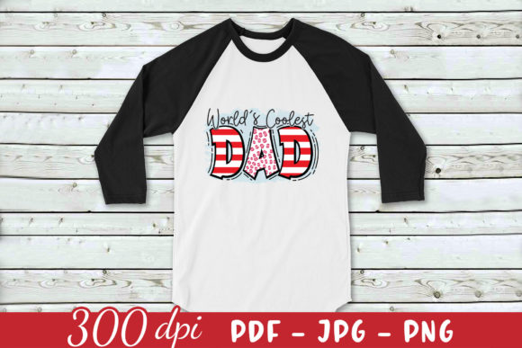 World’s Coolest Dad PNG: Graphics for Crafts & Content